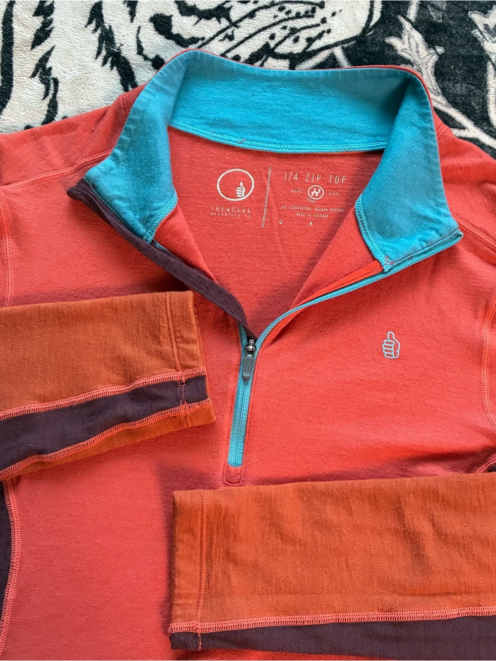 010 - TREW GEAR OUTDOORS BACK COUNTRY 1/4 ZIP LIGHTWEIGHT SHIRT JACKET